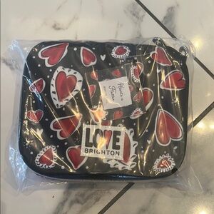 Brighton Heart Print Women's Bag - Black and Red